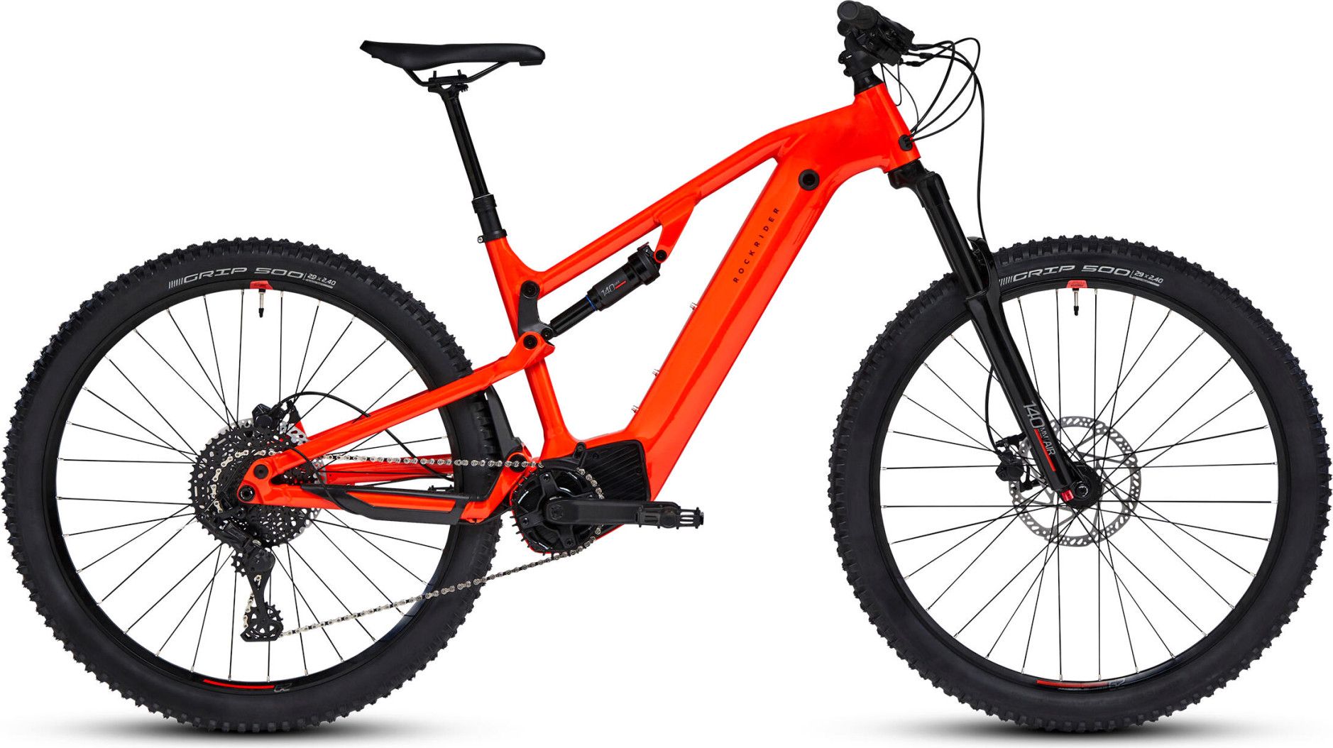 Rockrider E Expl 520 S Microshift Advent 10V 500Wh 29 Bright Red 2024 All Suspension Electric Mountain Bike