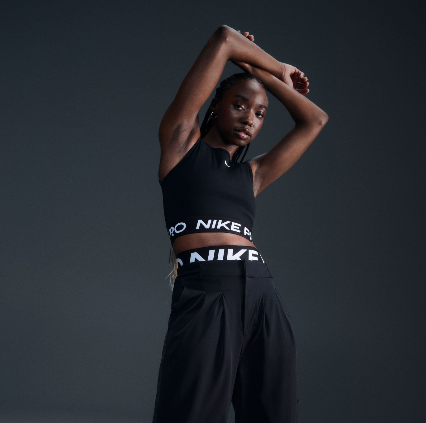 Nike Pro Black Women's Crop Tank