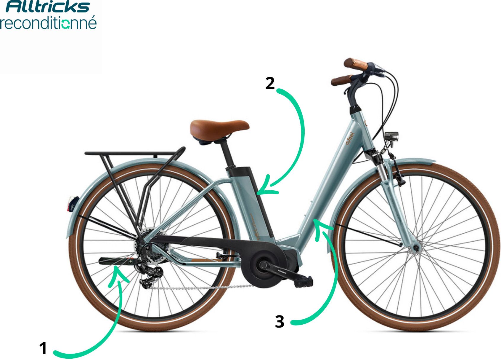 Vélo de Ville Électrique O2 Feel iVog City Up Shimano Tourney