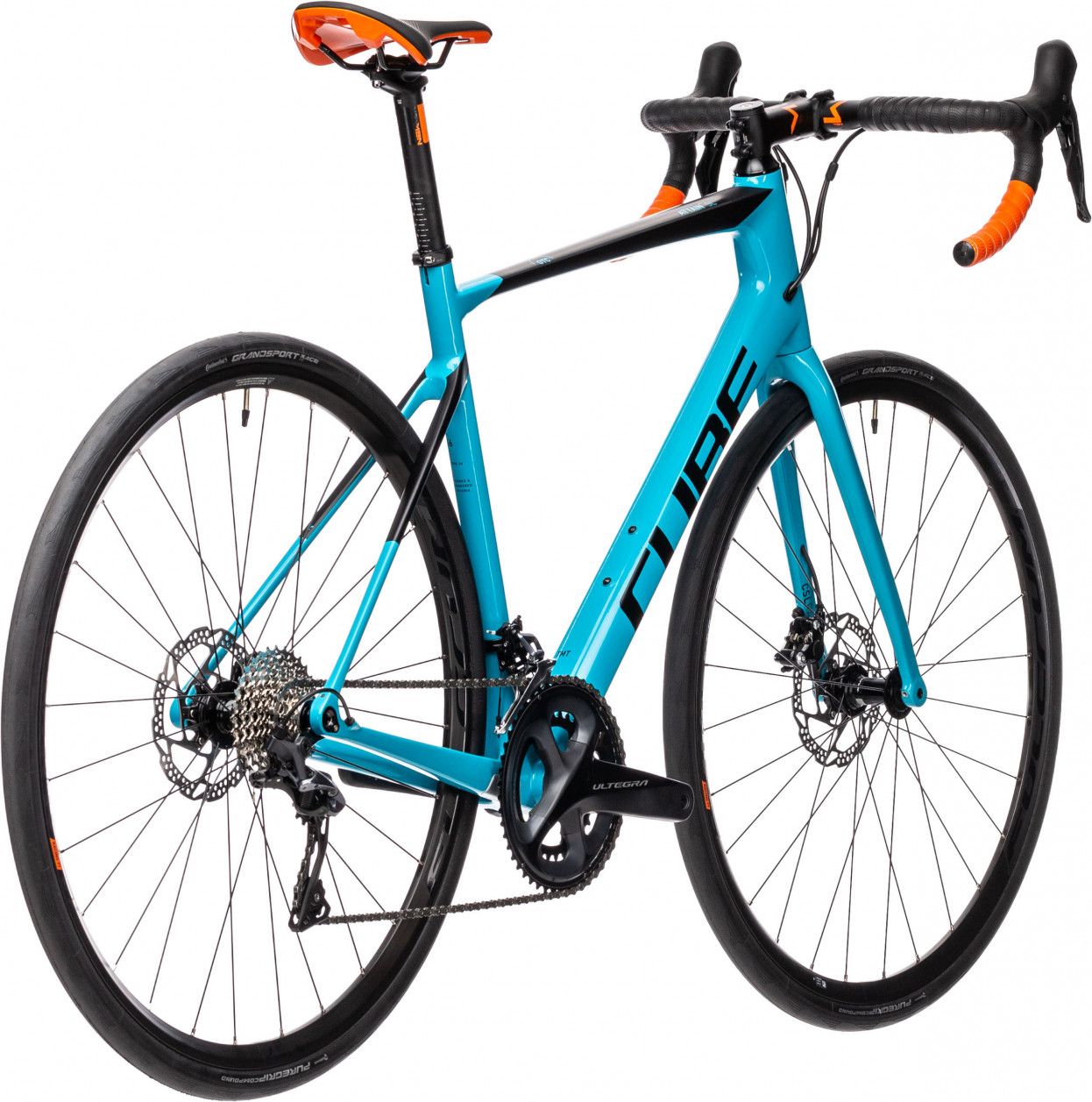 Cube Attain GTC SL Road Bike Shimano Ultegra 11S 700 mm Petrol Blue 2021