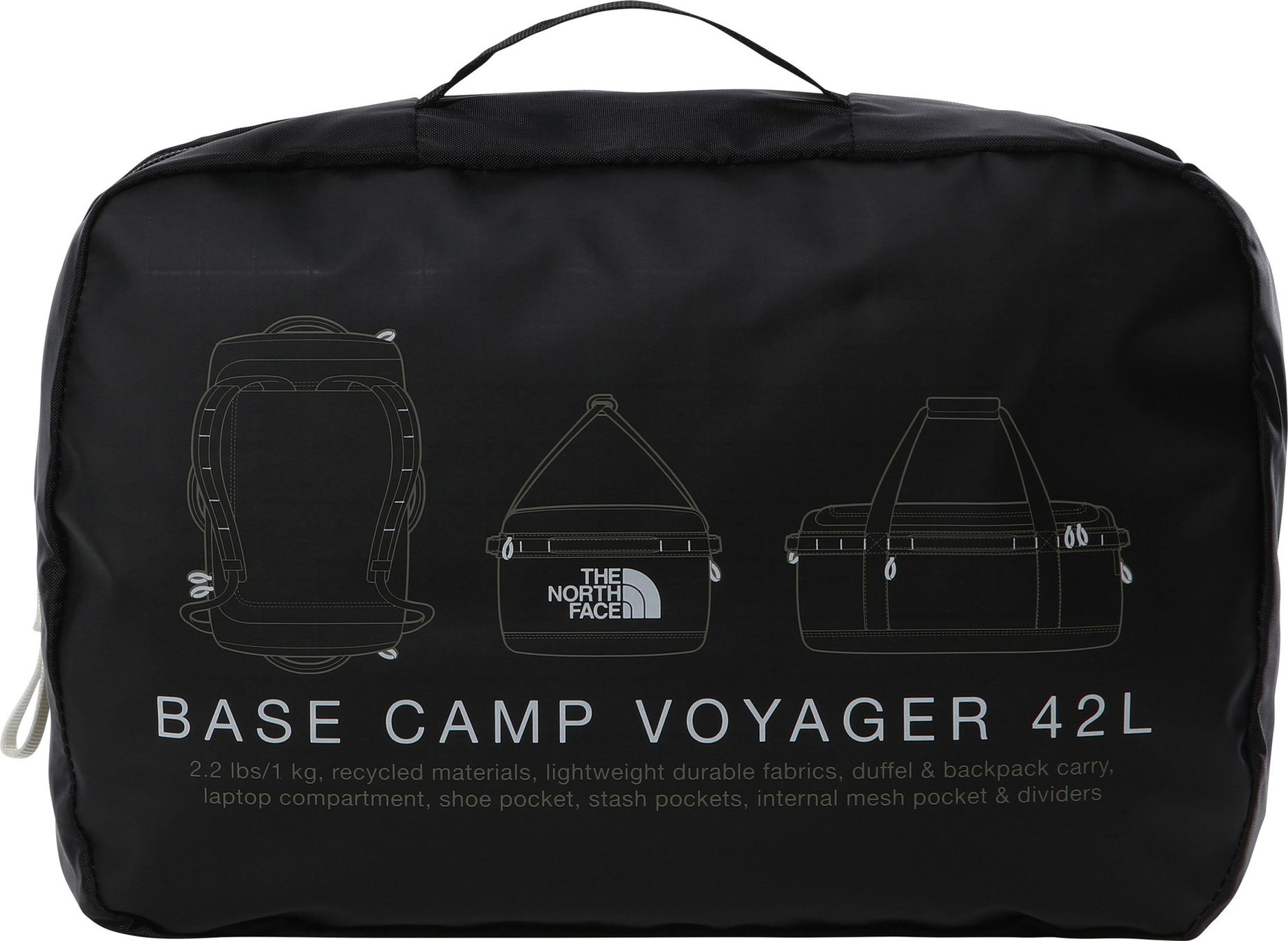 Bolsa de viaje The North Face Base Camp Voyager 42L Negra