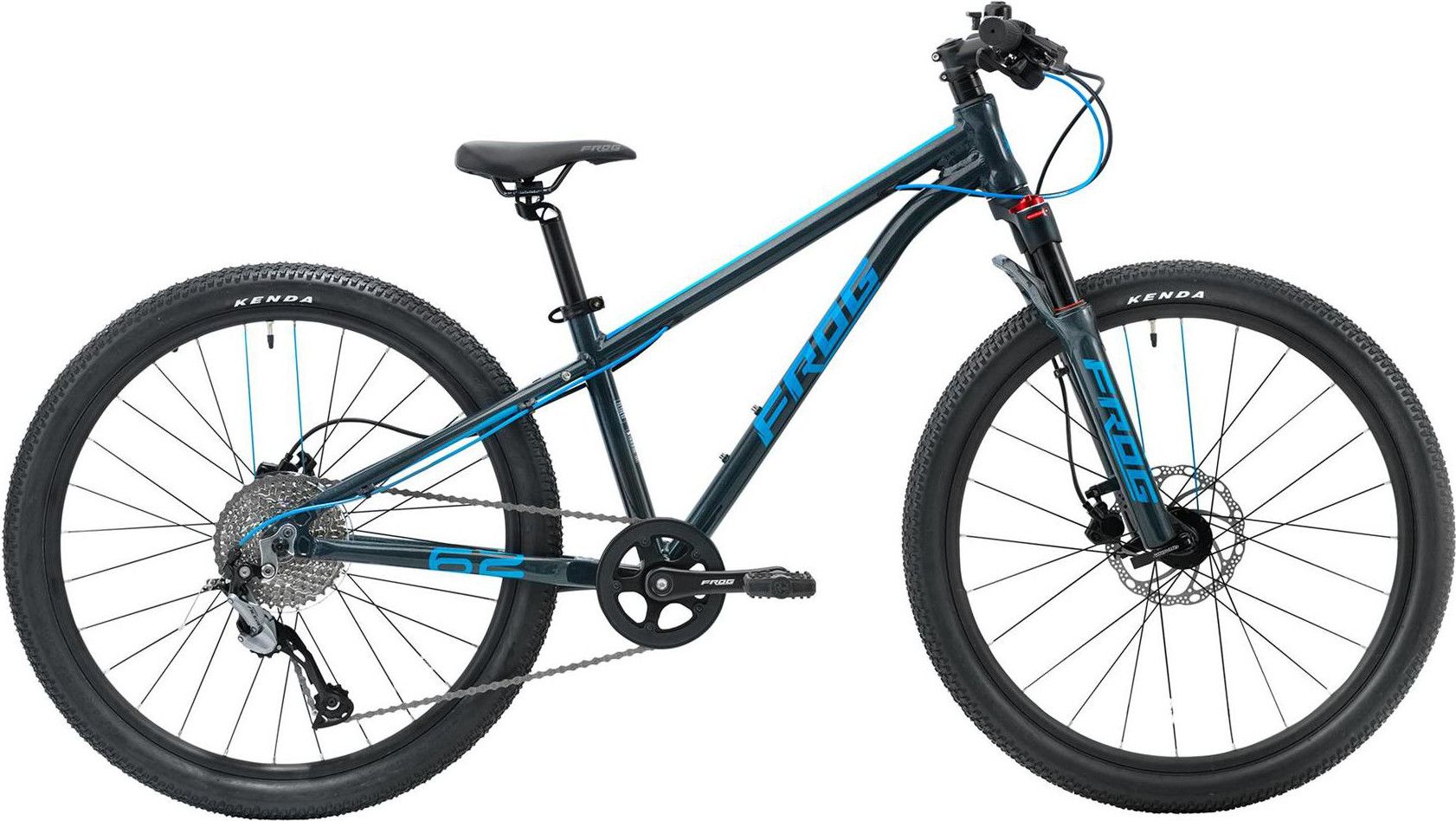 Frog Bikes Child MTB 62 Metallic Grey Neon Blue Alltricks