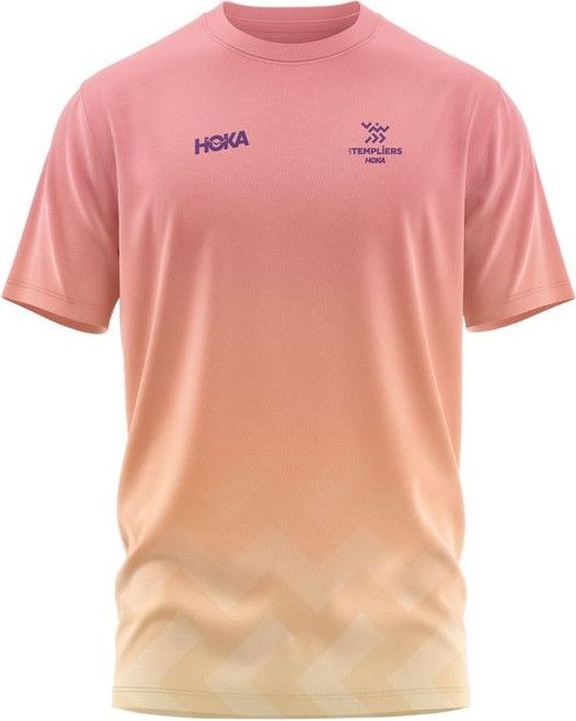Hoka Les Templiers All Day Pink/Orange Men's T-shirt | Alltricks.com
