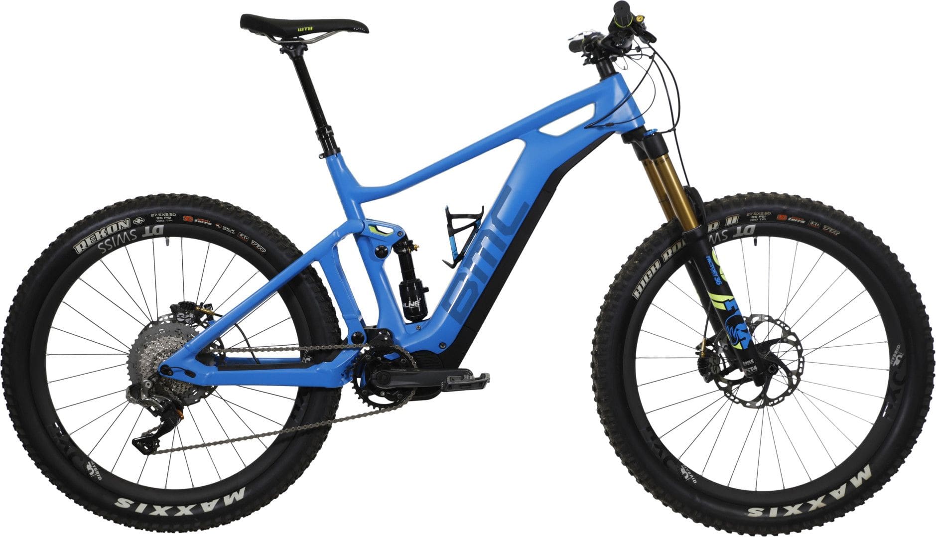 Refurbished Product BMC 2018 Trailfox AMP LTD Shimano XTR Di2 11v Shimano STPS E 8000 Blue Yellow Electric Mountain Bike Alltricks