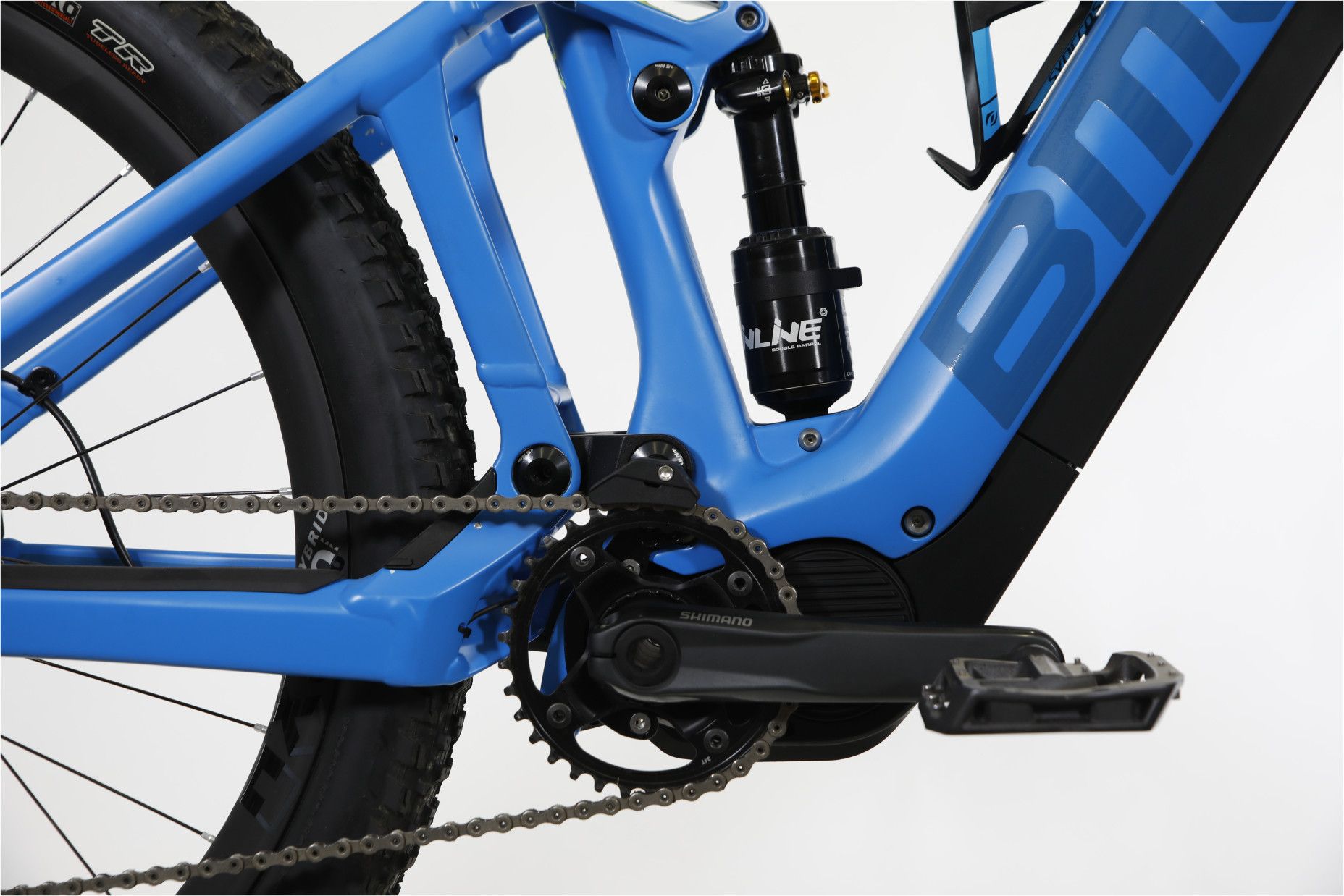Refurbished Product BMC 2018 Trailfox AMP LTD Shimano XTR Di2 11v Shimano STPS E 8000 Blue Yellow Electric Mountain Bike Alltricks