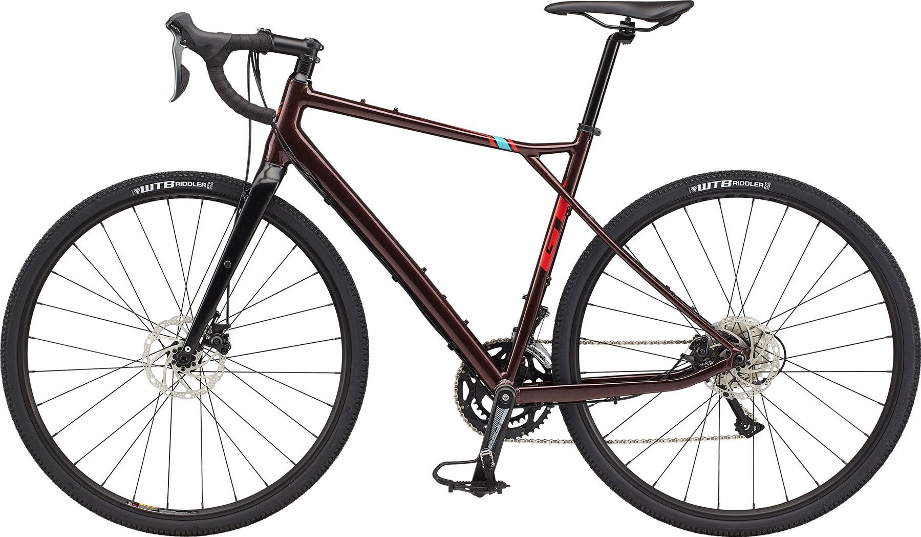Gravel Bike GT Grade Elite Shimano Claris 8S 700mm Dark Red 2021
