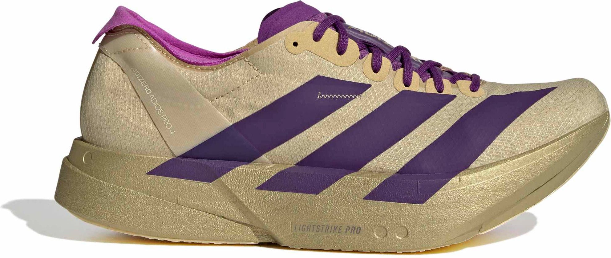 adidas Adizero Adios Pro 4 Gold/Purple Men's Running Shoes