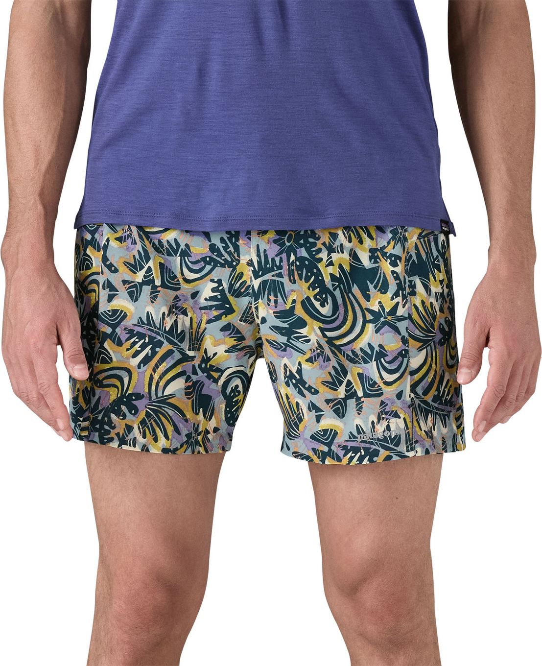 Short Patagonia Strider Pro Bleu/Multi Homme