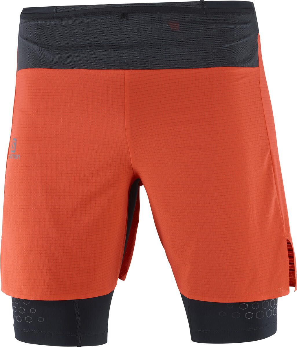 Salomon Exo Motion Twinskin 2 in 1 Shorts Red Black Mens Alltricks