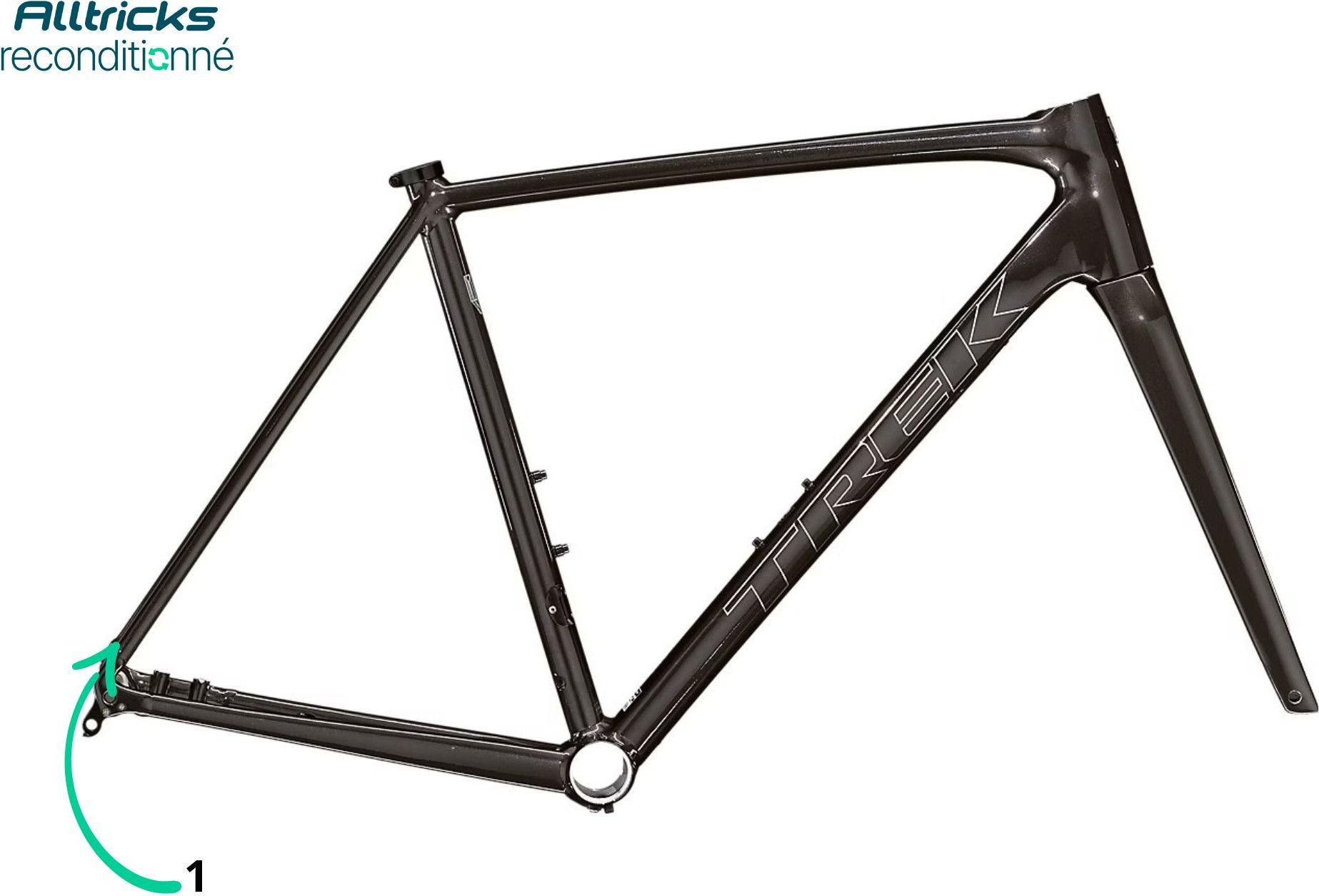 Trek Emonda ALR Disc Road Bike Frame Kit, Black, Size 56 (174/180