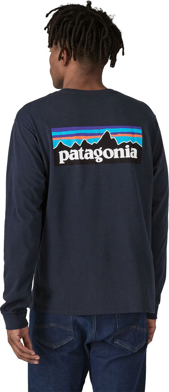 T-Shirt Manches Longues Patagonia P-6 Logo Responsibili-Tee Bleu