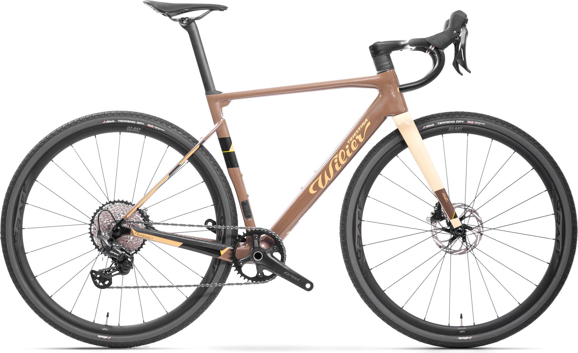 Wilier Triestina Rave SL Miche Graff XL Gravel Bike Shimano GRX 12S 700 mm  Brown Sand Beige 2025