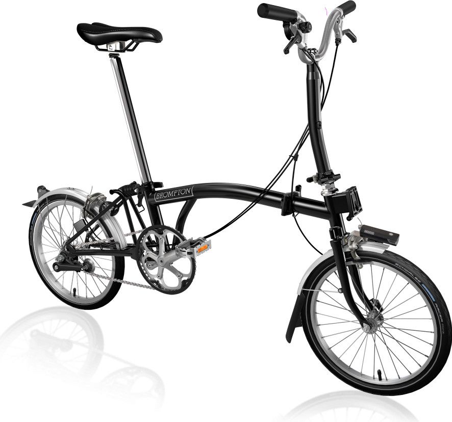 Guidon Brompton Triathlon Vélo Pliant Brompton C-Line Utility Guidon Medium  Matt Black