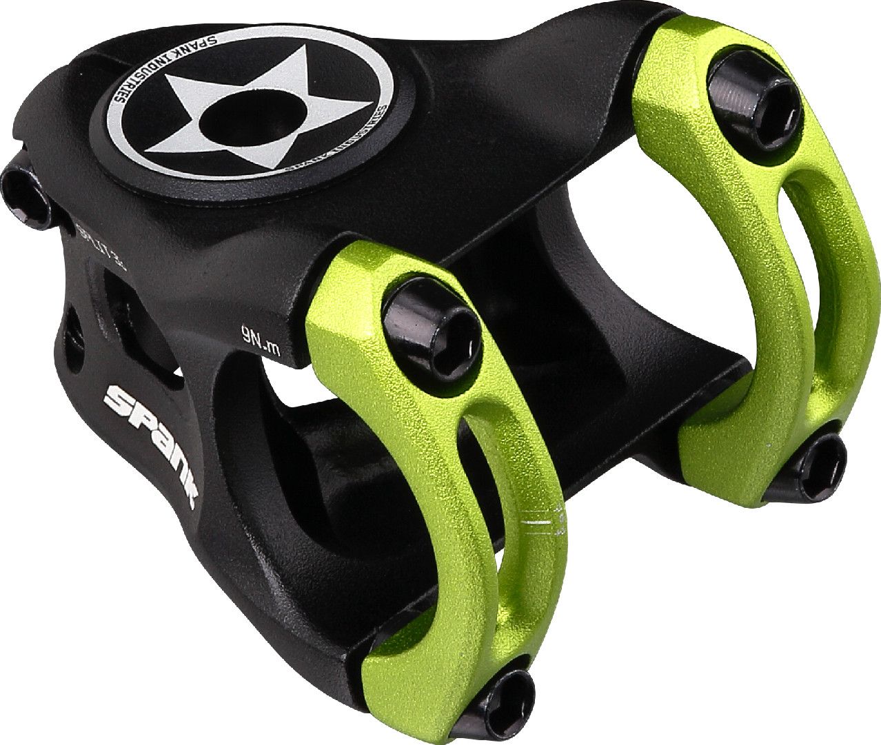 Spank Split Stem 0° 31.8 mm Black / Green | Alltricks.com