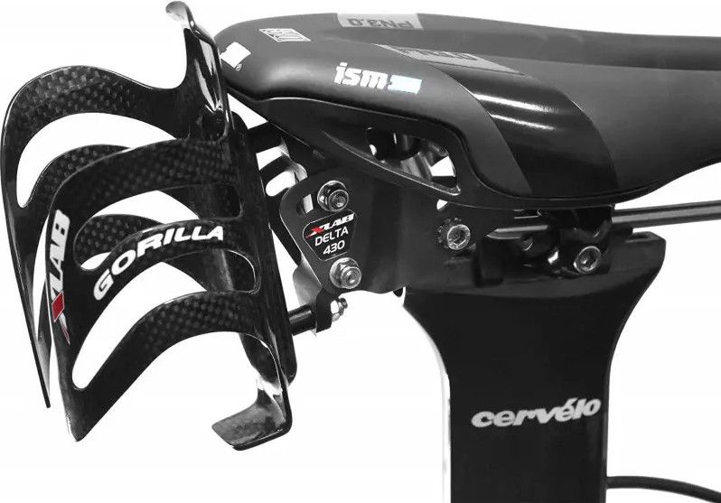 Xlab Delta 430 Bottle Holder Bracket on Saddle Rail Black