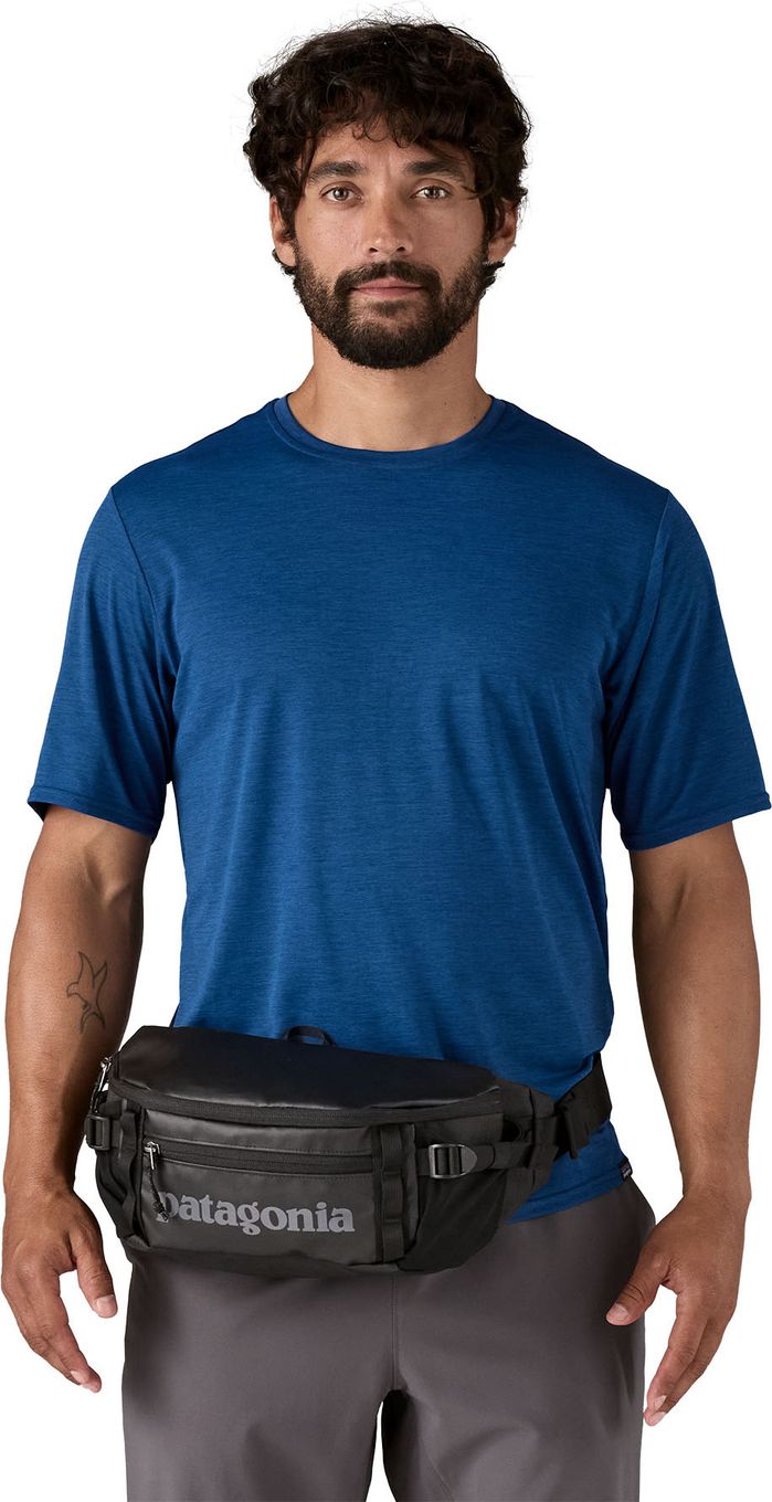 patagonia black belt bag Hole Waist Pack 5 Liter Birch White Built from 100% recycled body fabric Patagonia Mini Terravia 1l Belt