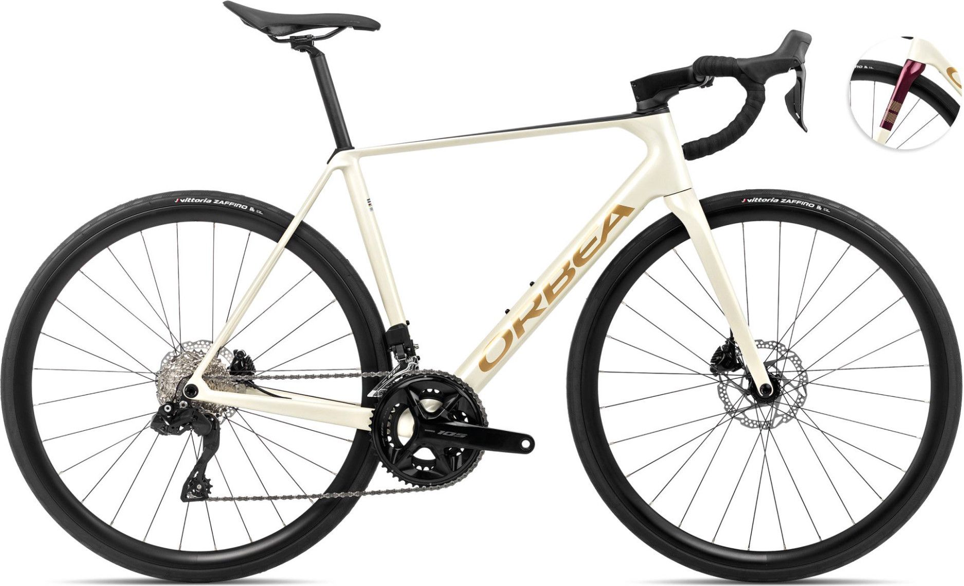 Orbea Orca M30i Road Bike Shimano 105 Di2 12S 700 mm Ivory White