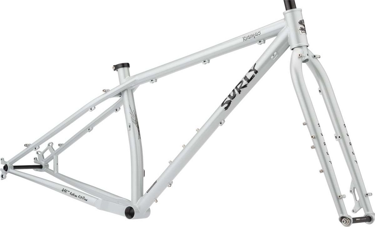 Surly Krampus 29 Frame and Rigid Fork Kit Silver