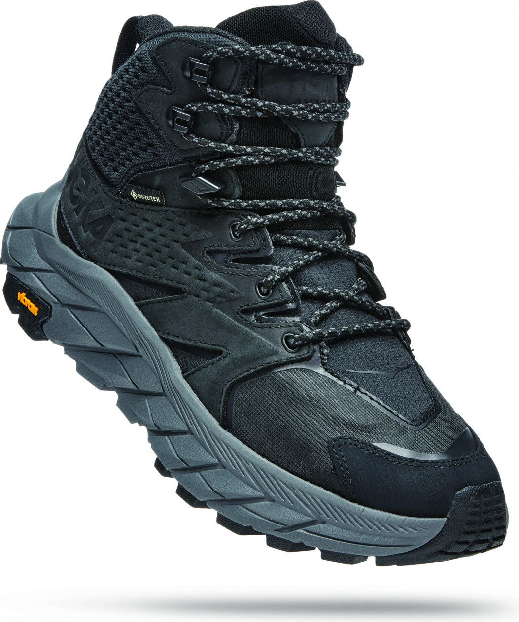 Women's Hoka One One Anacapa Mid GTX Black Outdoor Shoes