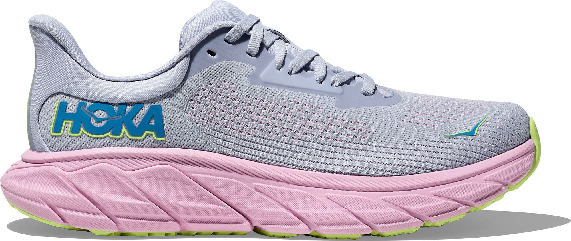 Hoka Arahi Running Shoes Blue/Pink Women's