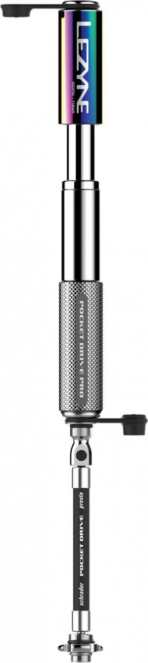Mini Pompe à Vélo Lezyne Pocket Drive Pro - Aluminium CNC - 160 PSI - Presta/Schrader - Neuf