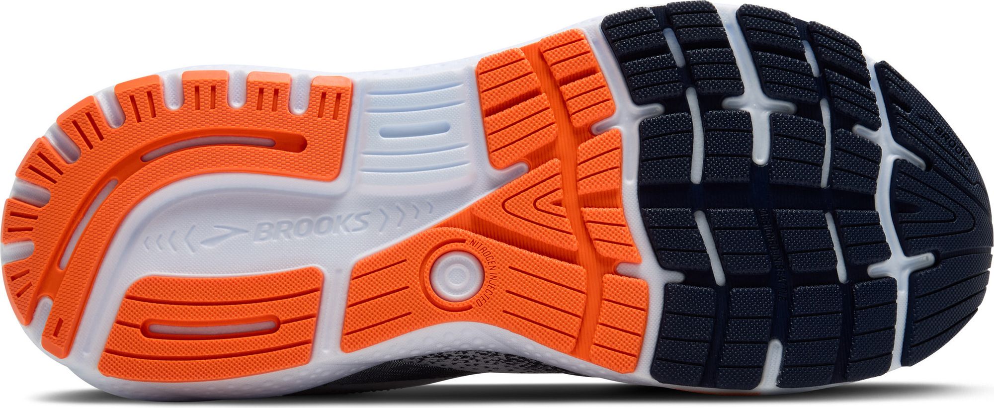 Brooks Ghost 16 Running Shoes White/Orange Men