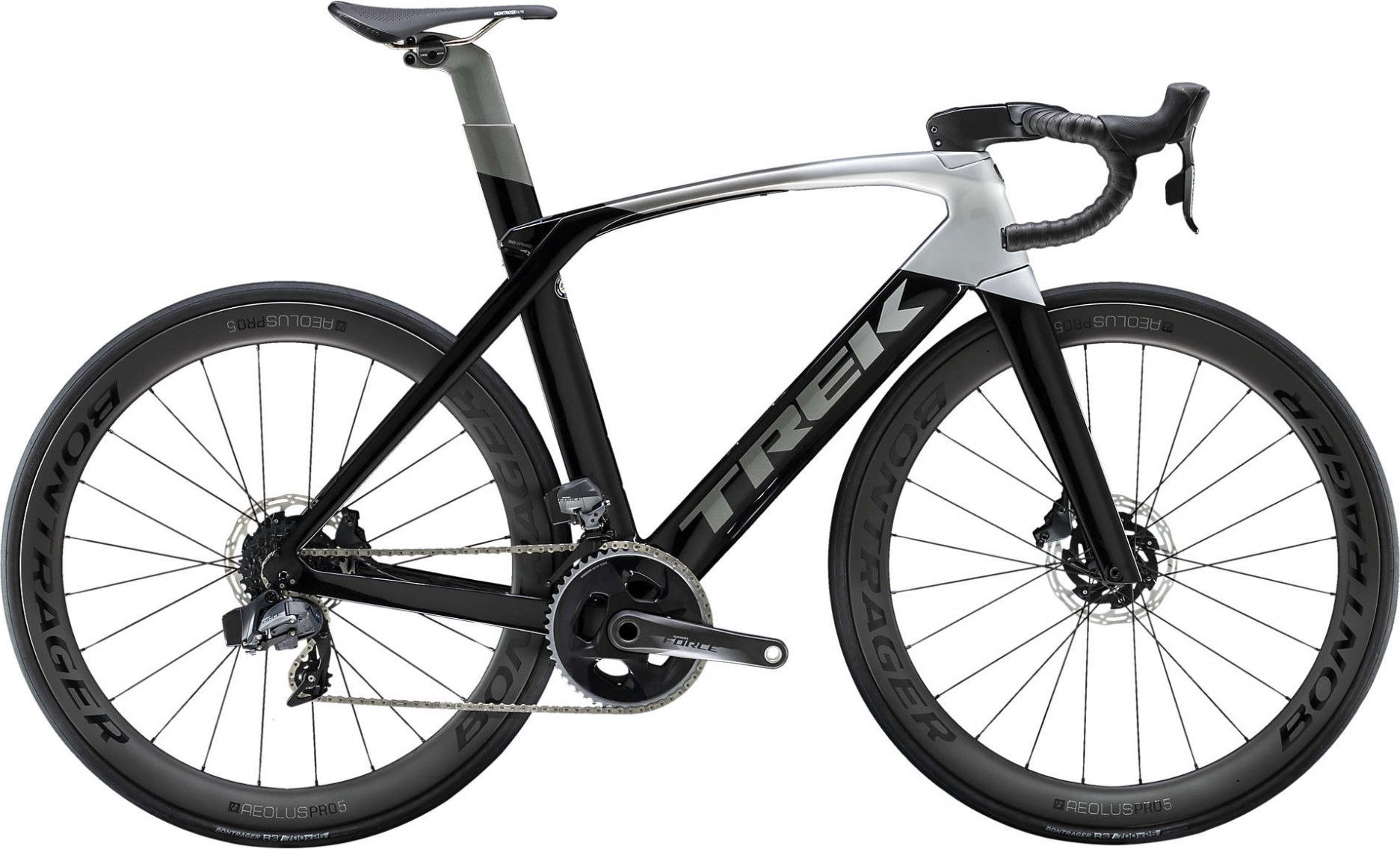Route 2020 Trek Madone SLR 7 Disc Sram Force AXS Black / Silver