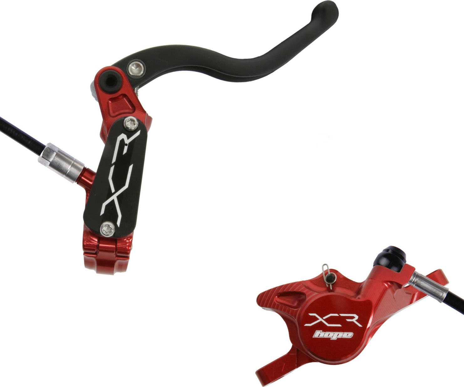 Freins VTT Hope XCR Pro X2 Hydraulique - Montage Post Ou Plat - Argent - Neuf