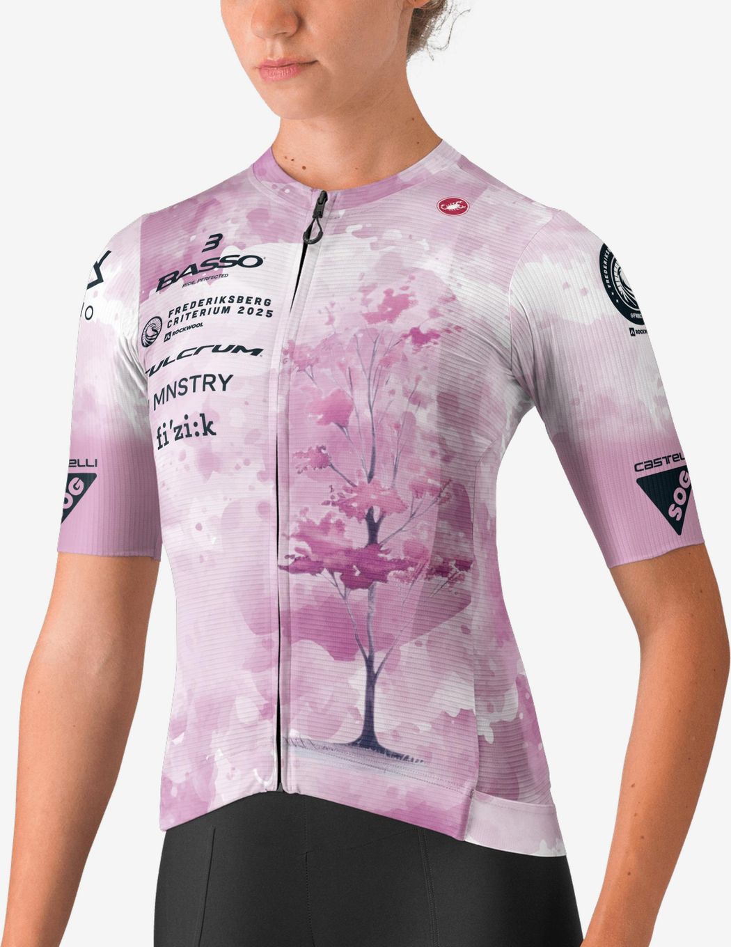 Women's Short Sleeve Jersey Castelli Espresso SOG Kristine
