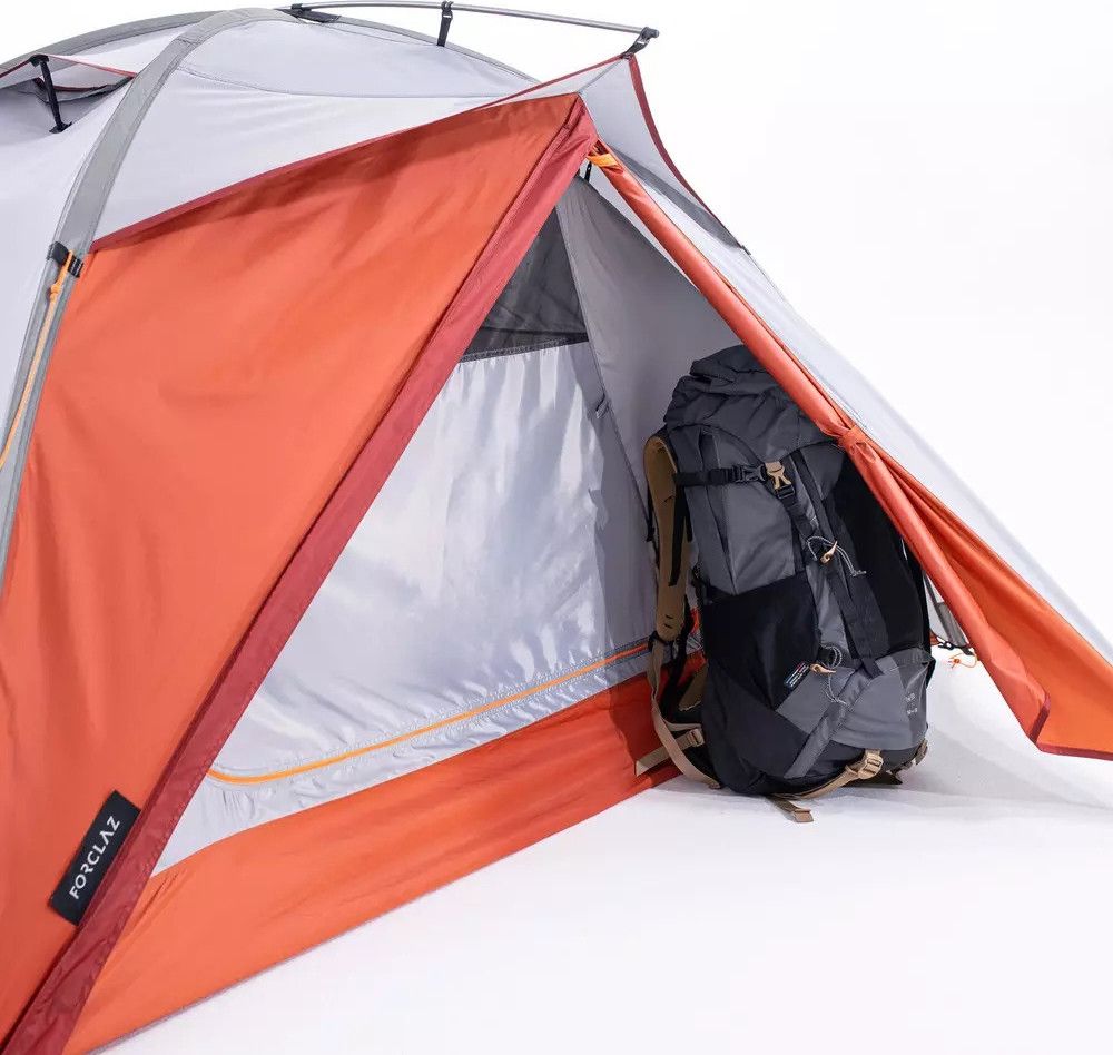 Forclaz Trek 500 Freestanding 2 Person Tent Gray Orange
