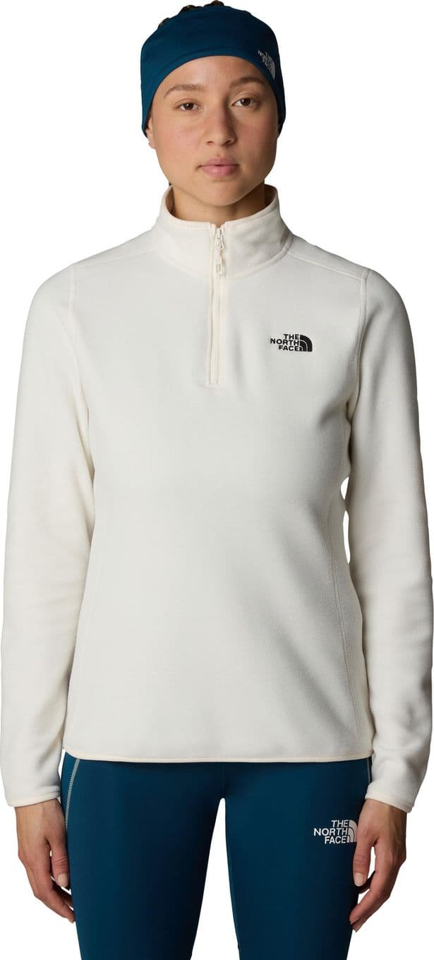 The North Face 100 Glacier 1/4 Zip Women's Fleece White