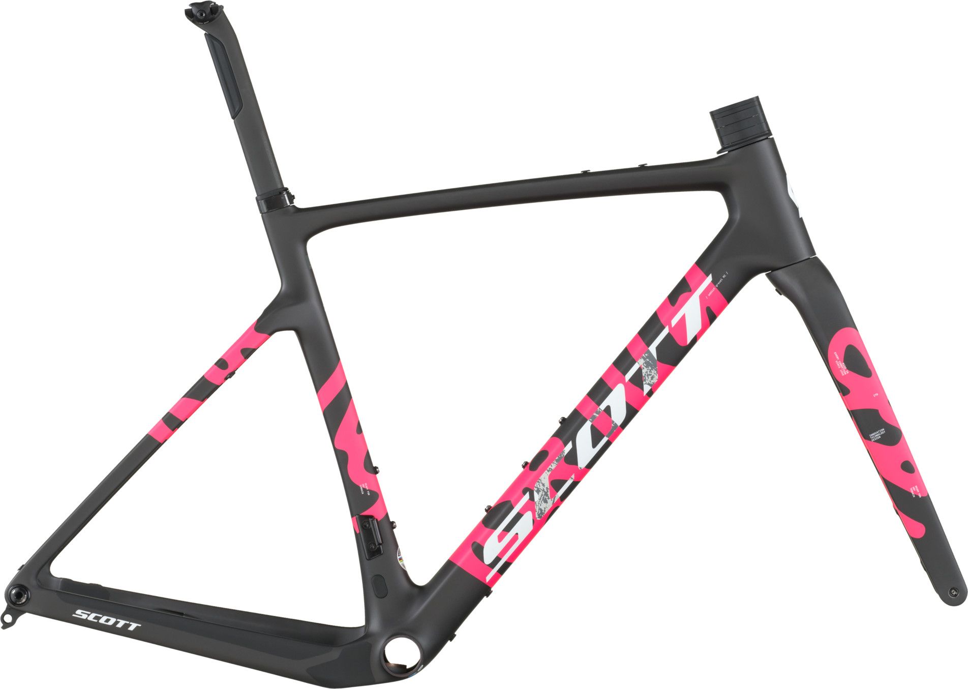 Scott Addict Gravel RC HMX Black/Pink 2026 Frame Kit | Alltricks.com