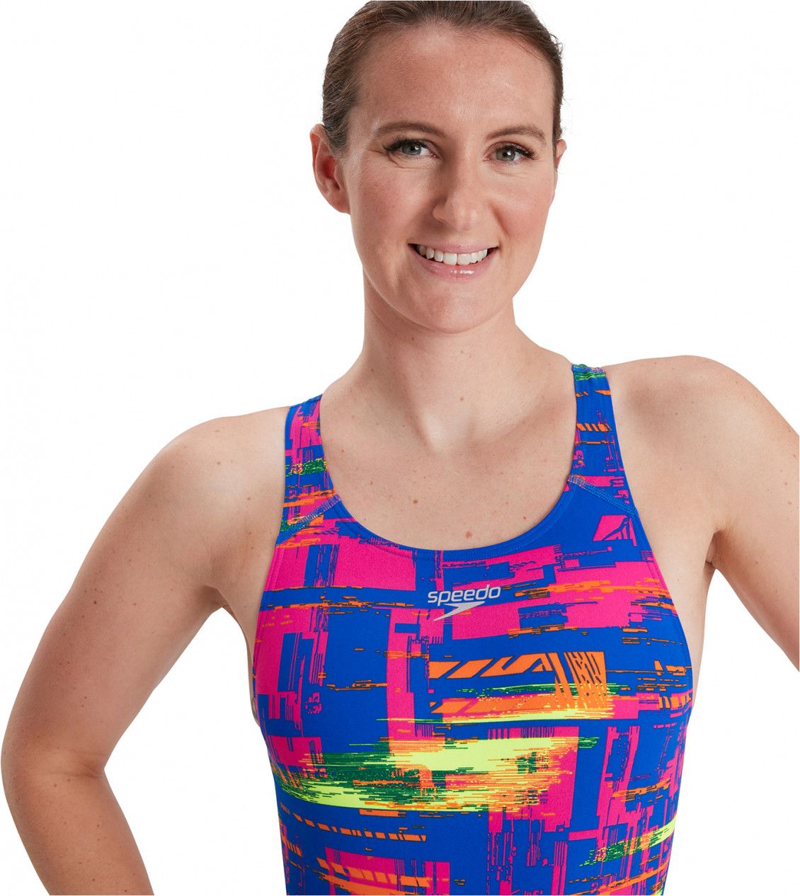 Maillot De Bain Speedo Recordbreaker Femme - Imprimé Vibrante Pour L'entraînement
