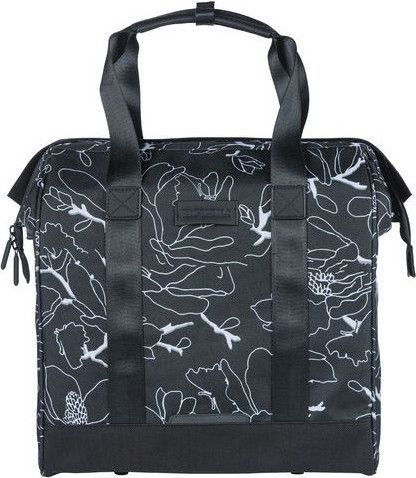 Basil Grand Flower Fahrradtasche 23L Schwarz | Alltricks.de