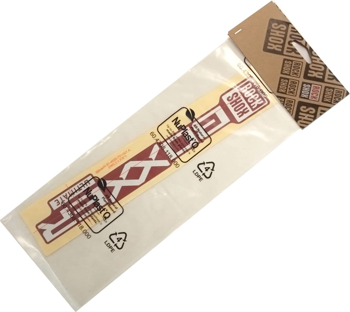 RockShox BoXXer 27.5/29'' Decal Kit Silver Red | Alltricks.com