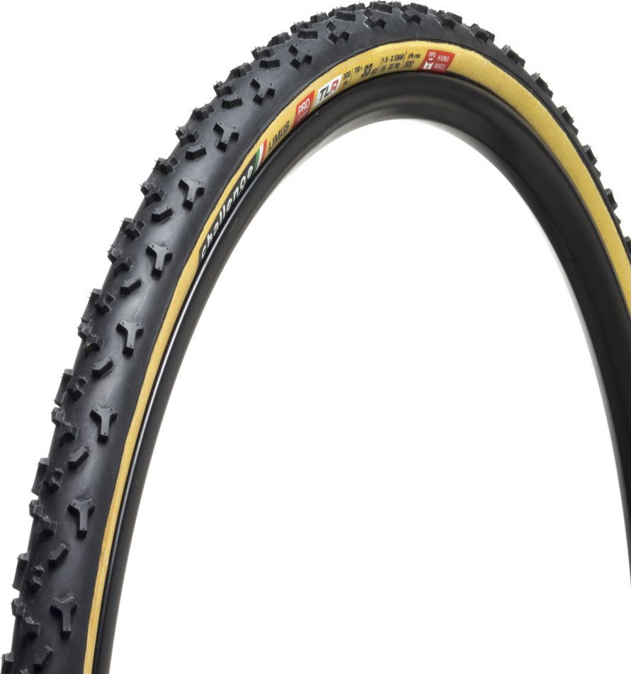 Challenge Limus Cross Tubular Tire - 33mm Knobs, Black/Brown, 260 TPI, 400g (33c)
