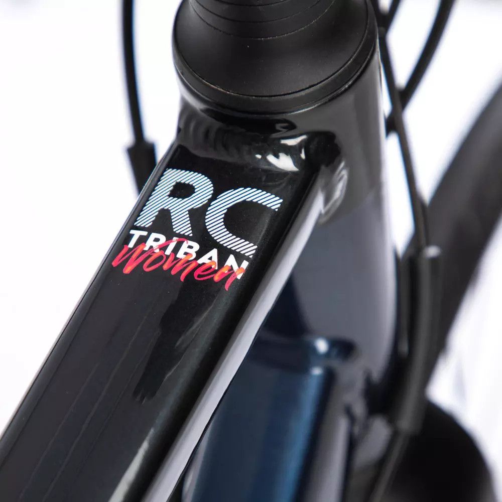 Women s Road Bike Triban RC520 Disc Shimano 105 Night Blue Alltricks