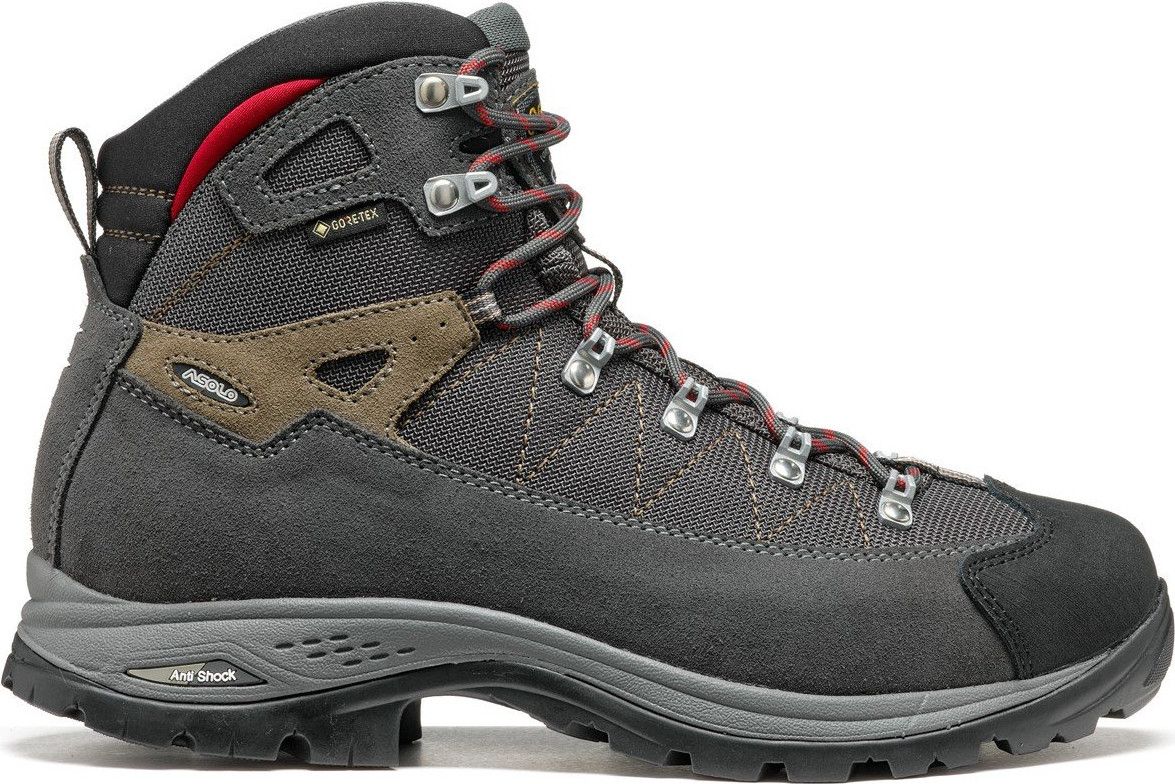 Asolo Finder GV Gray/Red Hiking Shoes