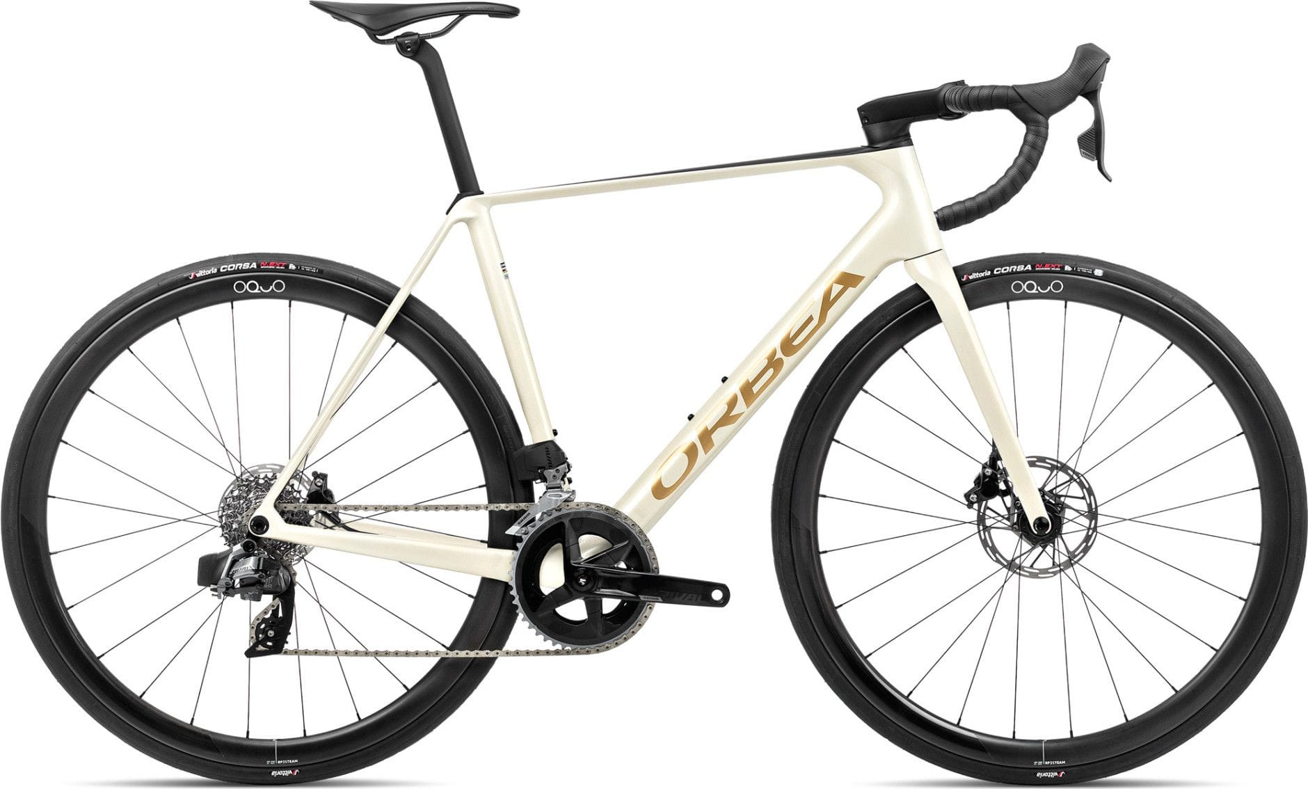 Orbea Orca M31eTEAM Road Bike Sram Rival eTap AXS 12S 700 mm Ivory White Burgundy Red 2024 Alltricks