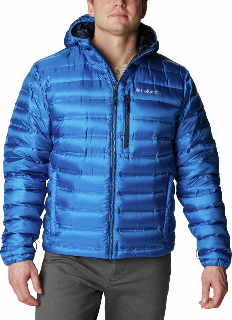 Columbia Pebble Peak Down Hooded Jacket Blue Men s L Alltricks