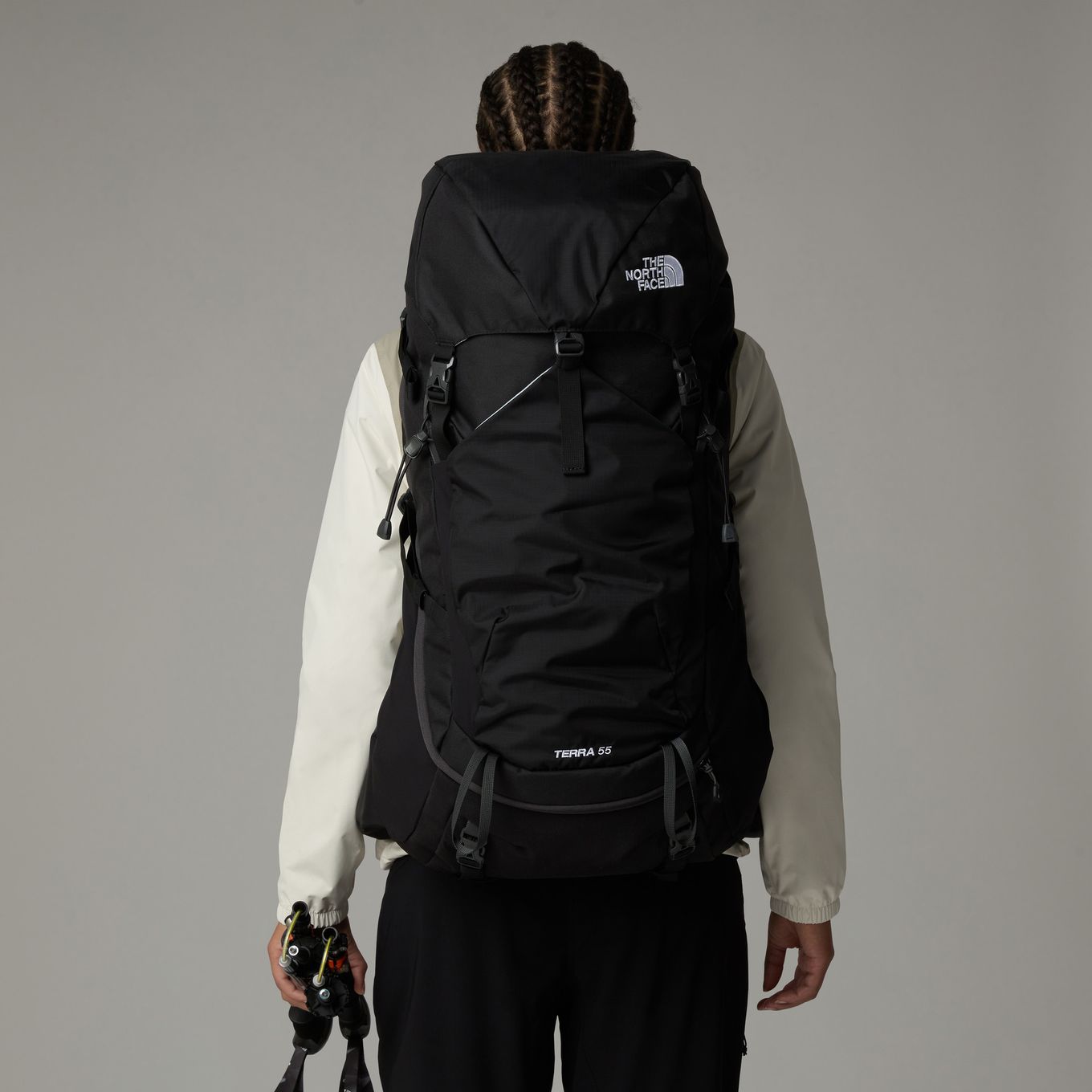 The North Face Terra 55L Hiking Backpack Black Alltricks