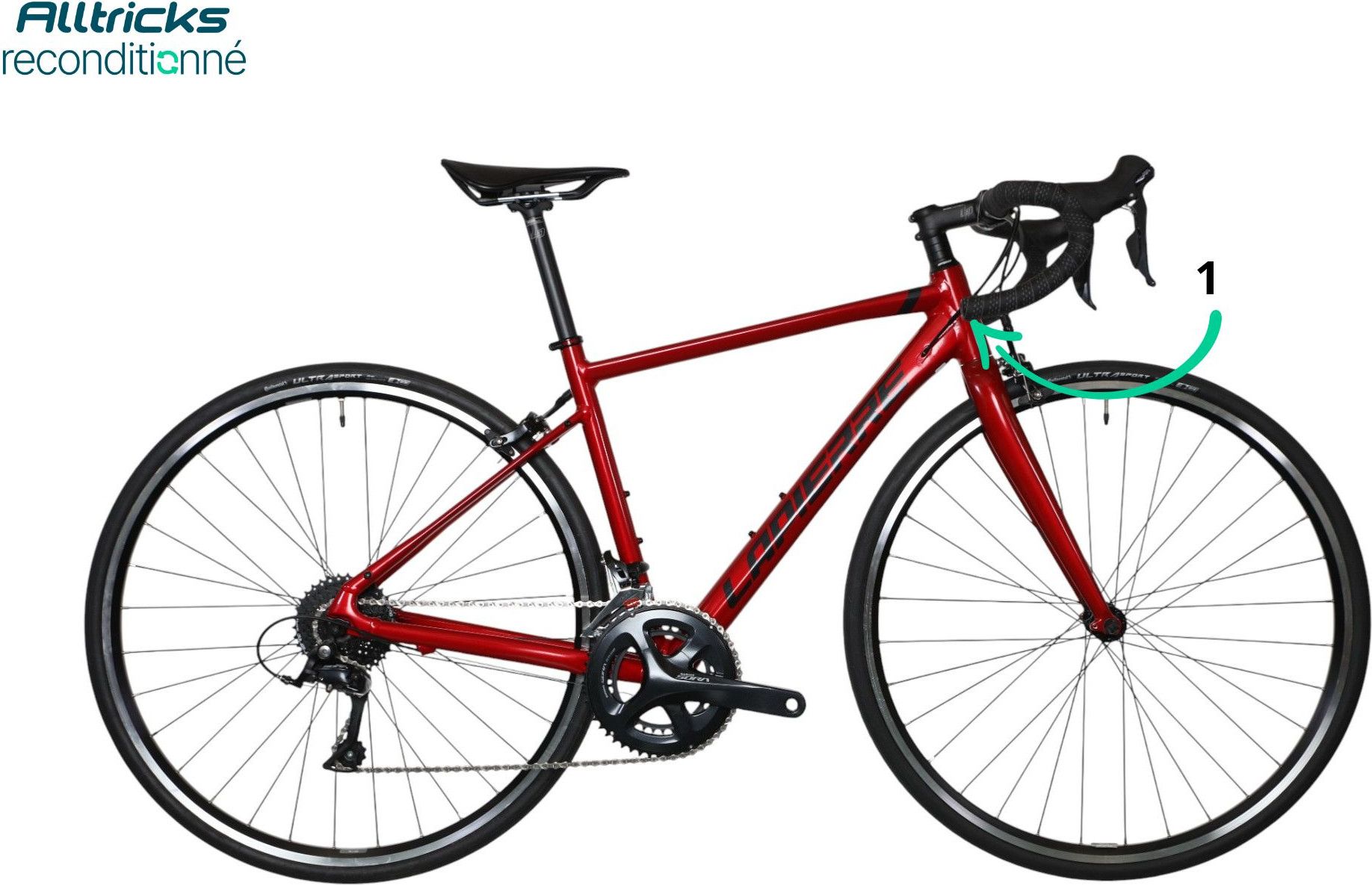 Rennrad Lapierre Sensium 2.0 Shimano Sora 9V Rot T.XS 155/162cm -  Ausstellungsfahrrad | Alltricks.de