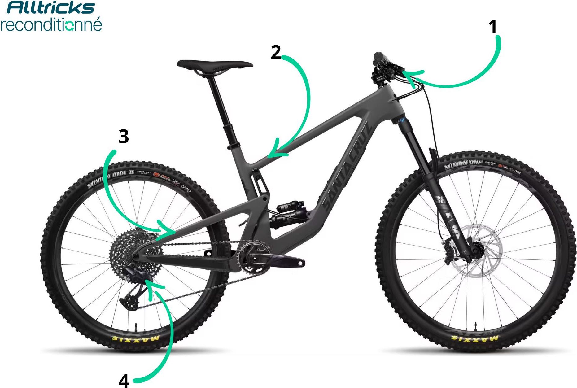 Santa Cruz Bronson 4 S Sram GX Eagle 12V 29''/27.5'' (MX) Black