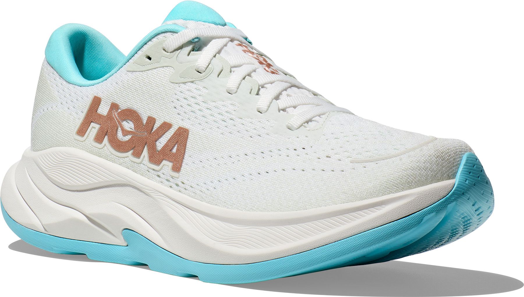 Hoka Rincon 4 Running Shoes White/Blue/Gold Women | Alltricks.com