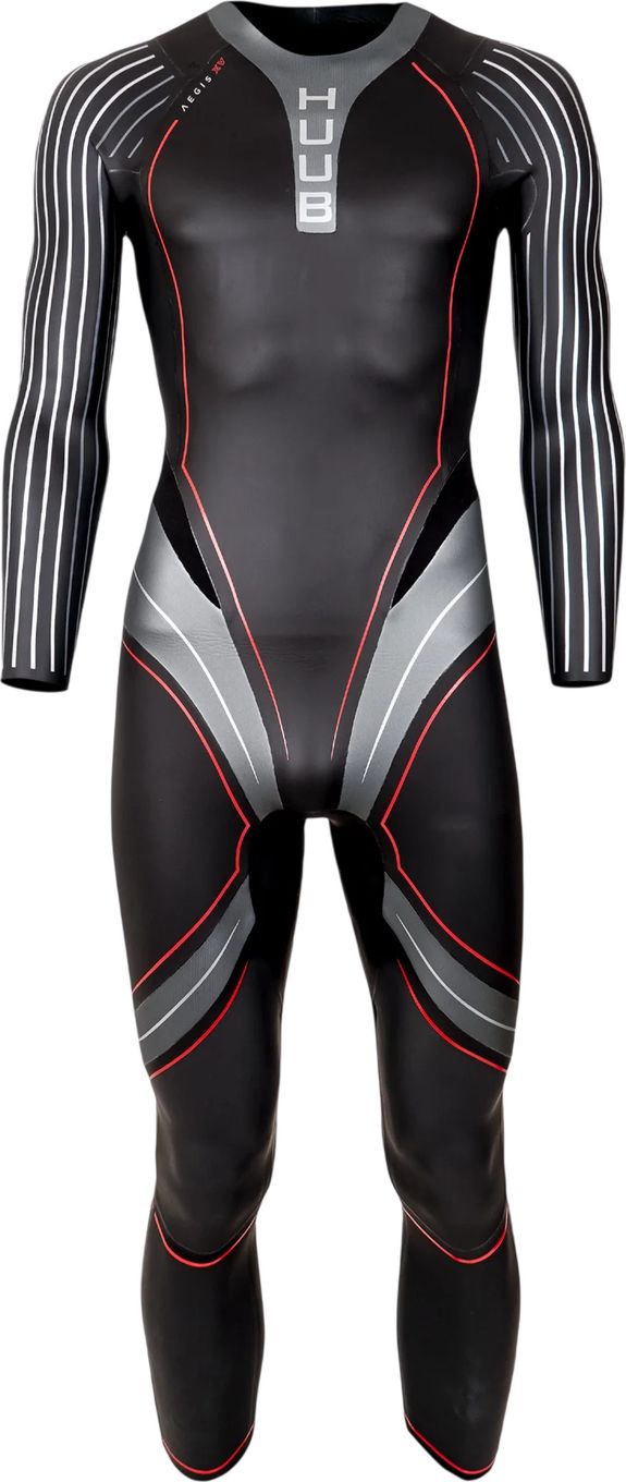 Huub Aegis XV 3:5 Men's Neoprene Wetsuit - Black/Gray/Red