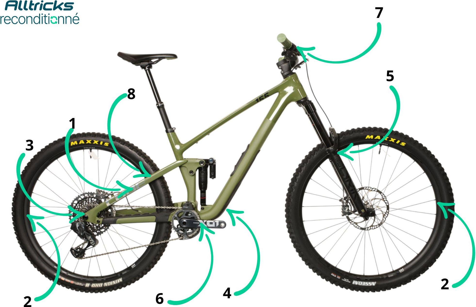 Cube Stereo One55 C:62 TM 29 Full-Suspension Mountain Bike with
