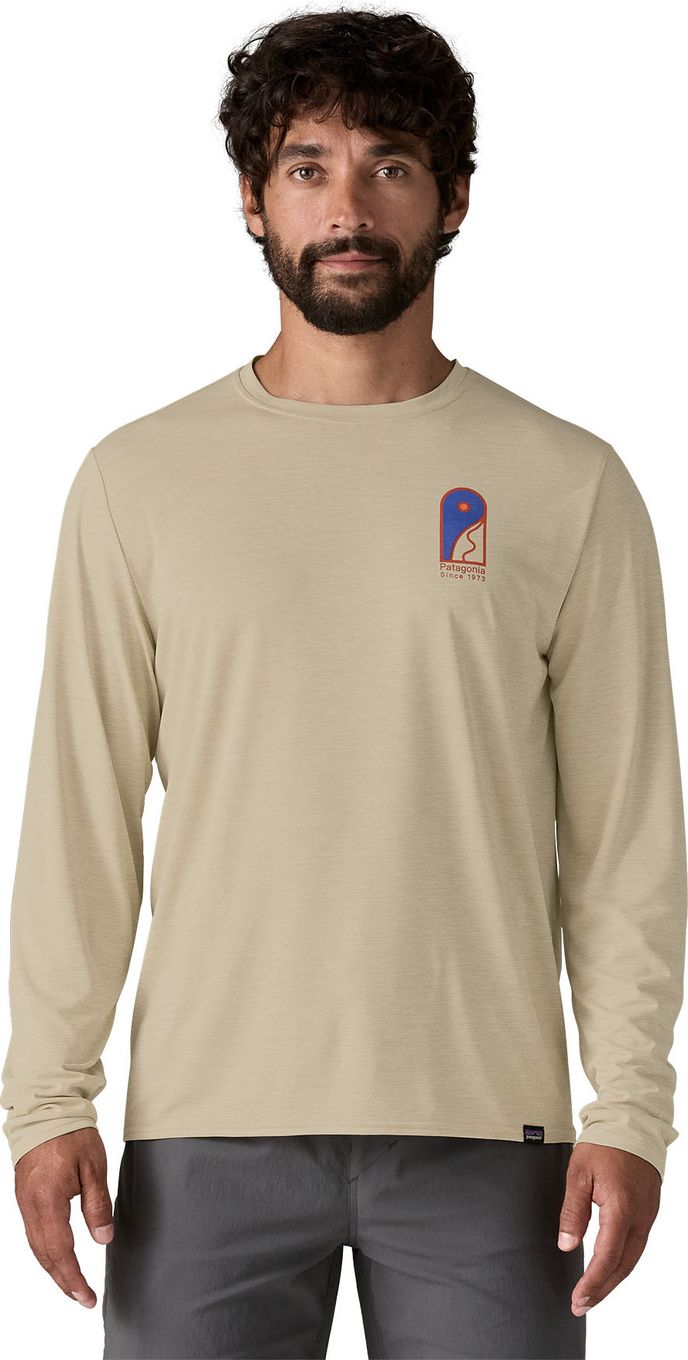 T-Shirt Manches Longues Patagonia Cap Cool Daily Graphic Beige