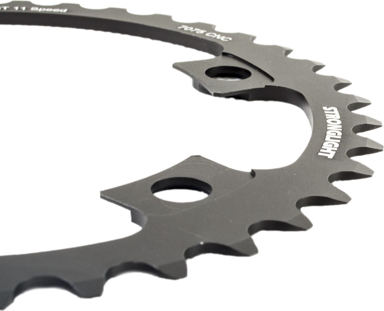 Stronglight Guarnitura Pista In Acciaio Inox - Finitura Argento, Compatibile Shimano