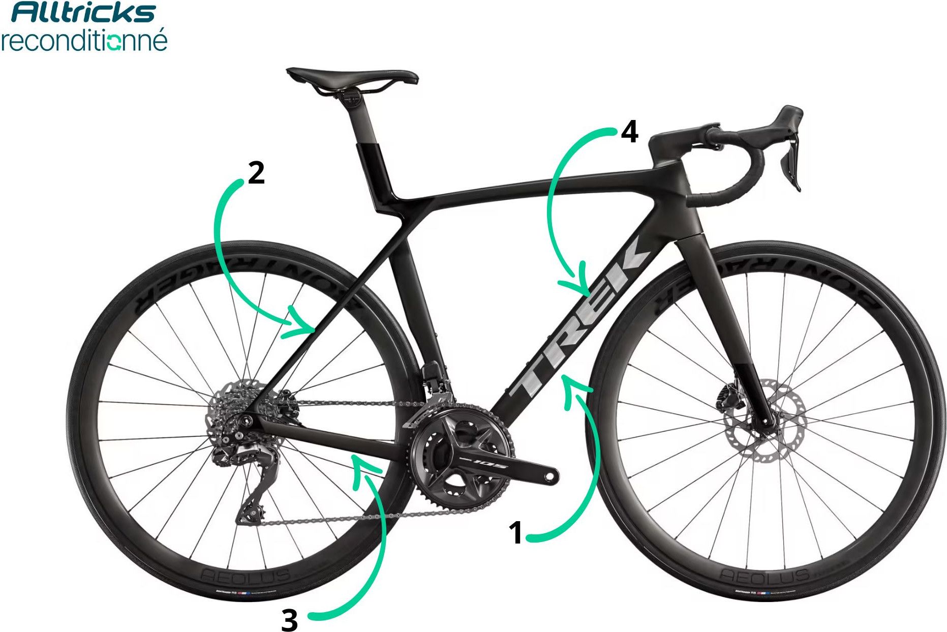 Bicicleta Carretera Trek Madone SL 6 Shimano 105 Di2 12V 700 mm