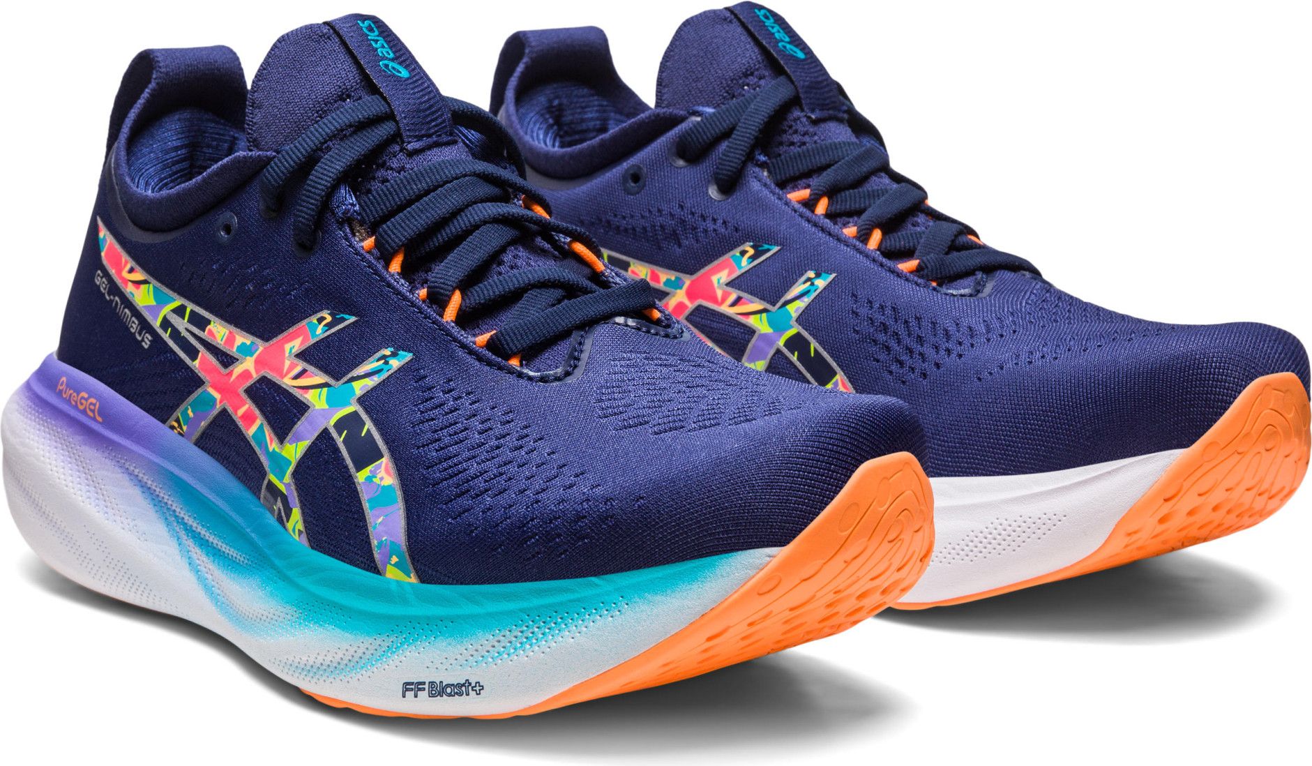 Multi coloured trainers asics sale